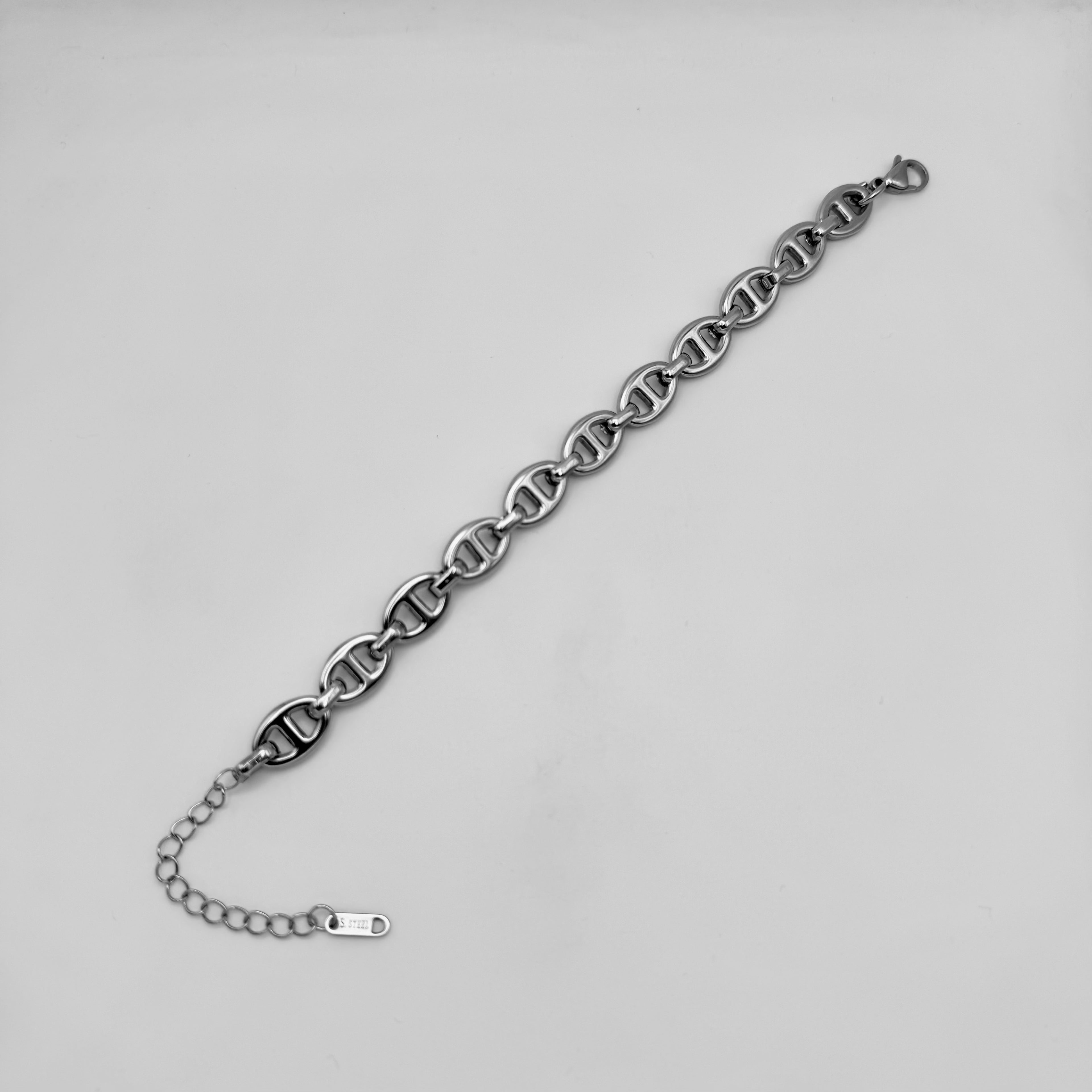 Bracelet - Stainless Steel - BLS-217 Horsebit Link Bracelet