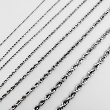 CHS-101 Rope Chain - Stainless Steel - Silver