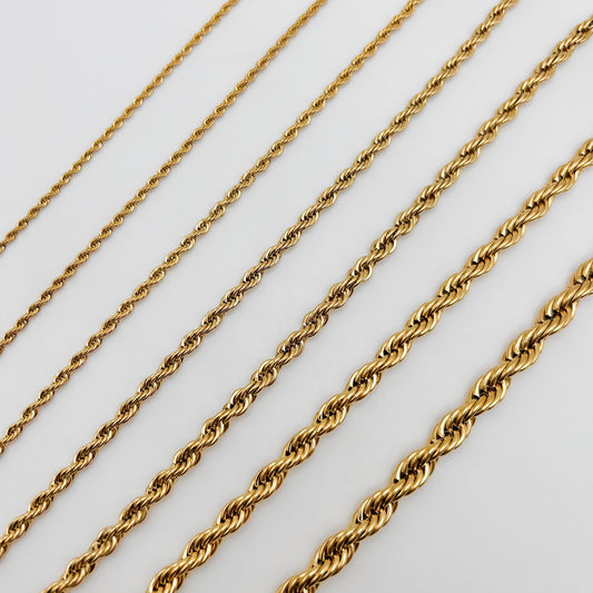 CHS-101 Rope Chain - Stainless Steel - Gold