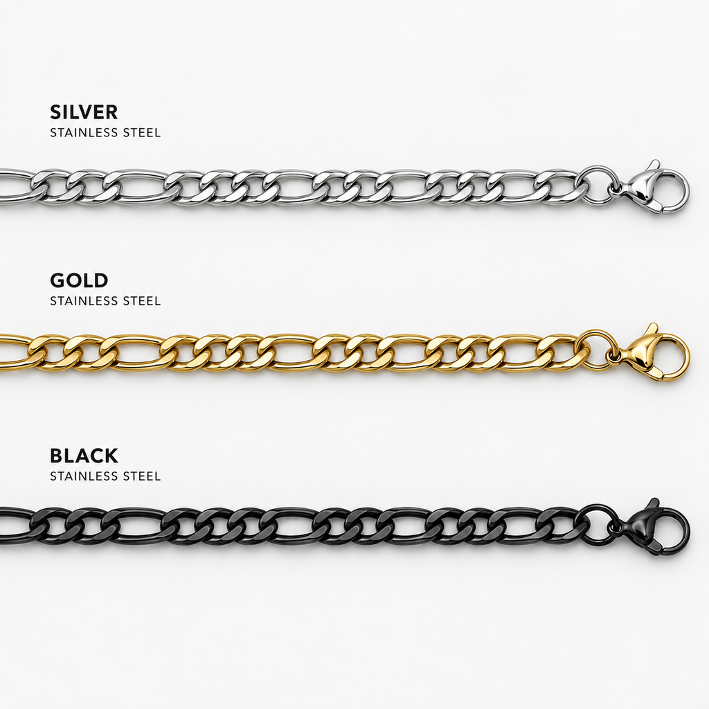 CHS-102 Figaro Chain - Stainless Steel