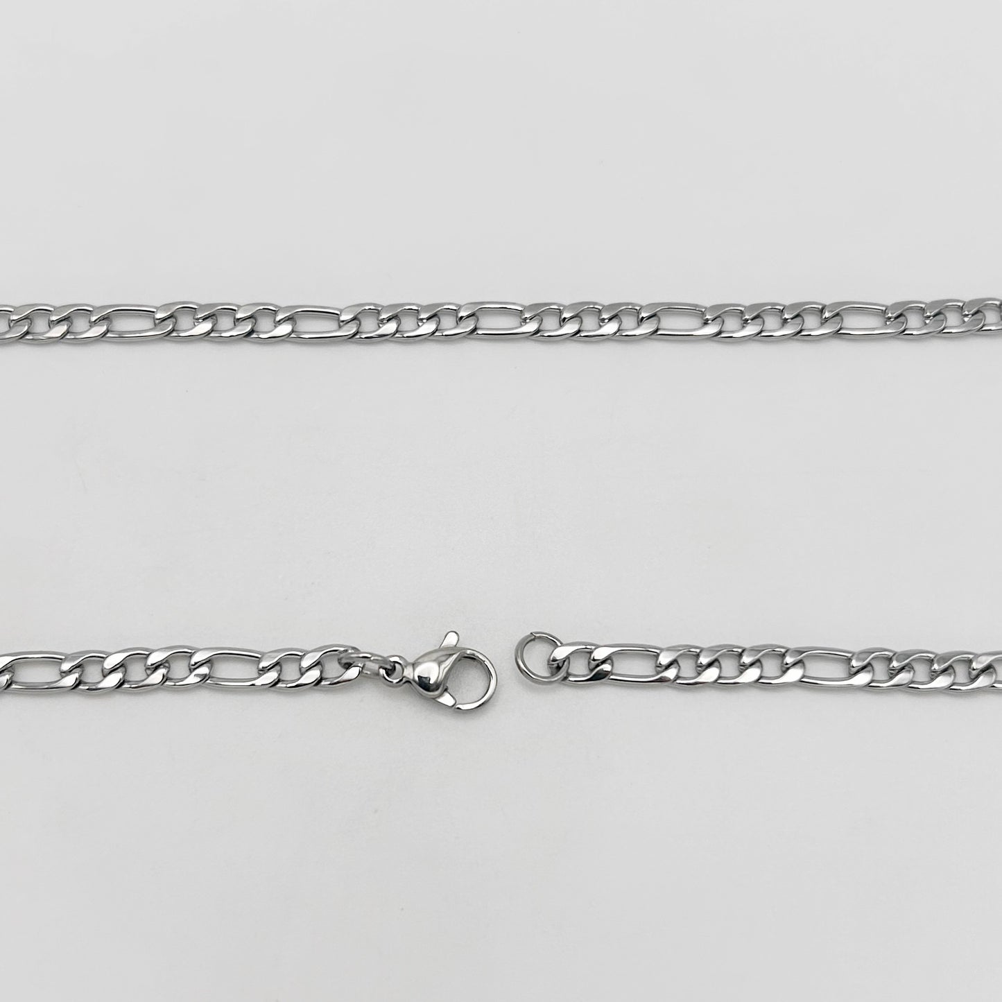 CHS-102 Figaro Chain - Stainless Steel - Silver