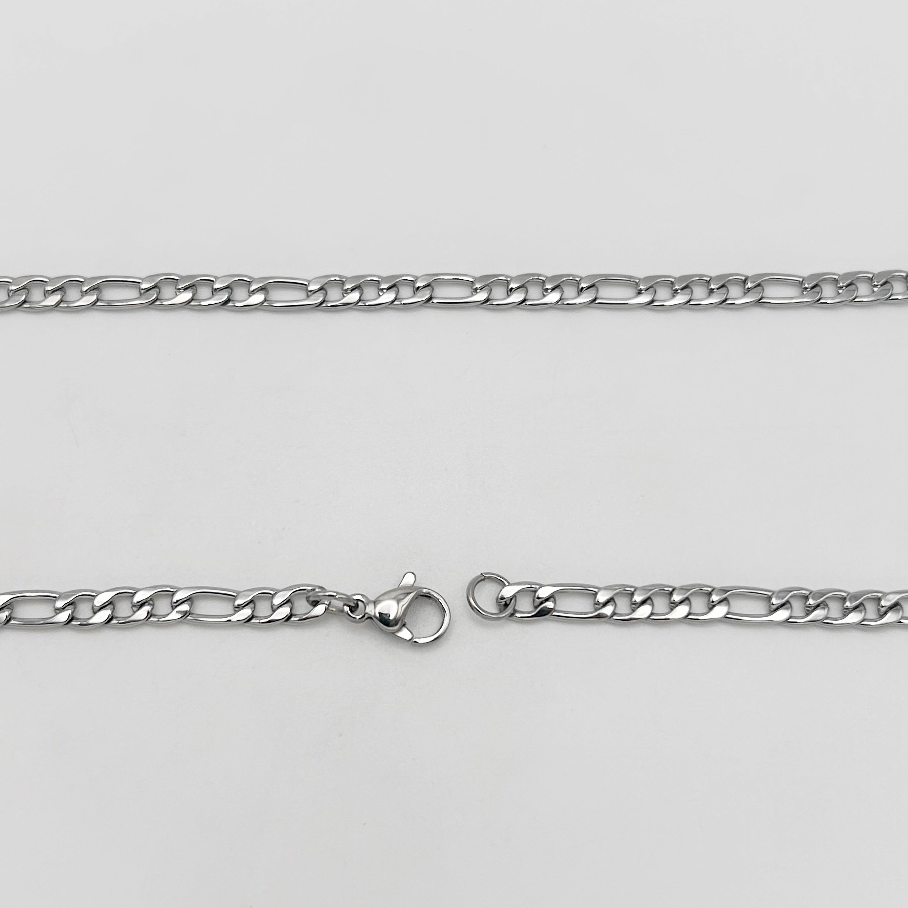 CHS-102 Figaro Chain - Stainless Steel - Silver