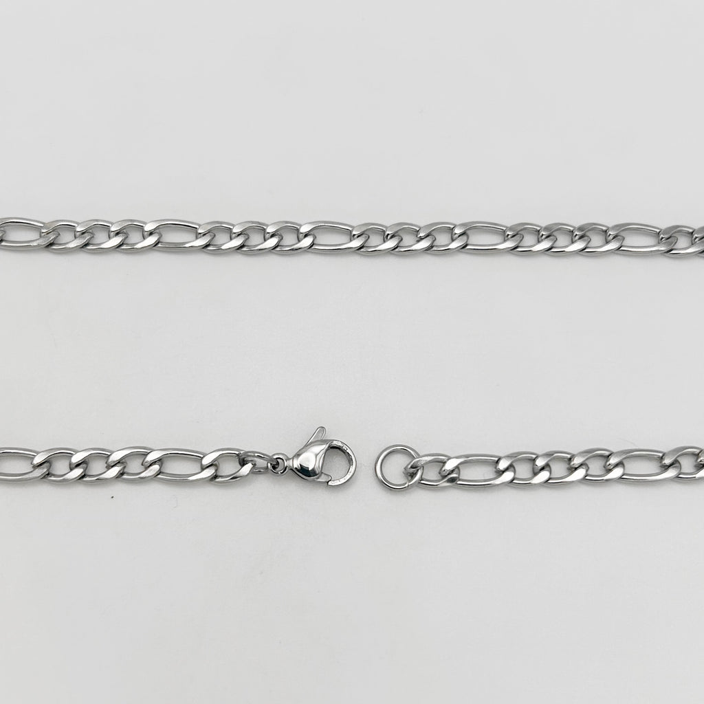 CHS-102 Figaro Chain - Stainless Steel - Silver