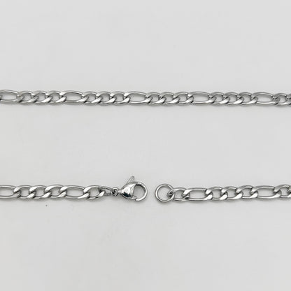 CHS-102 Figaro Chain - Stainless Steel - Silver
