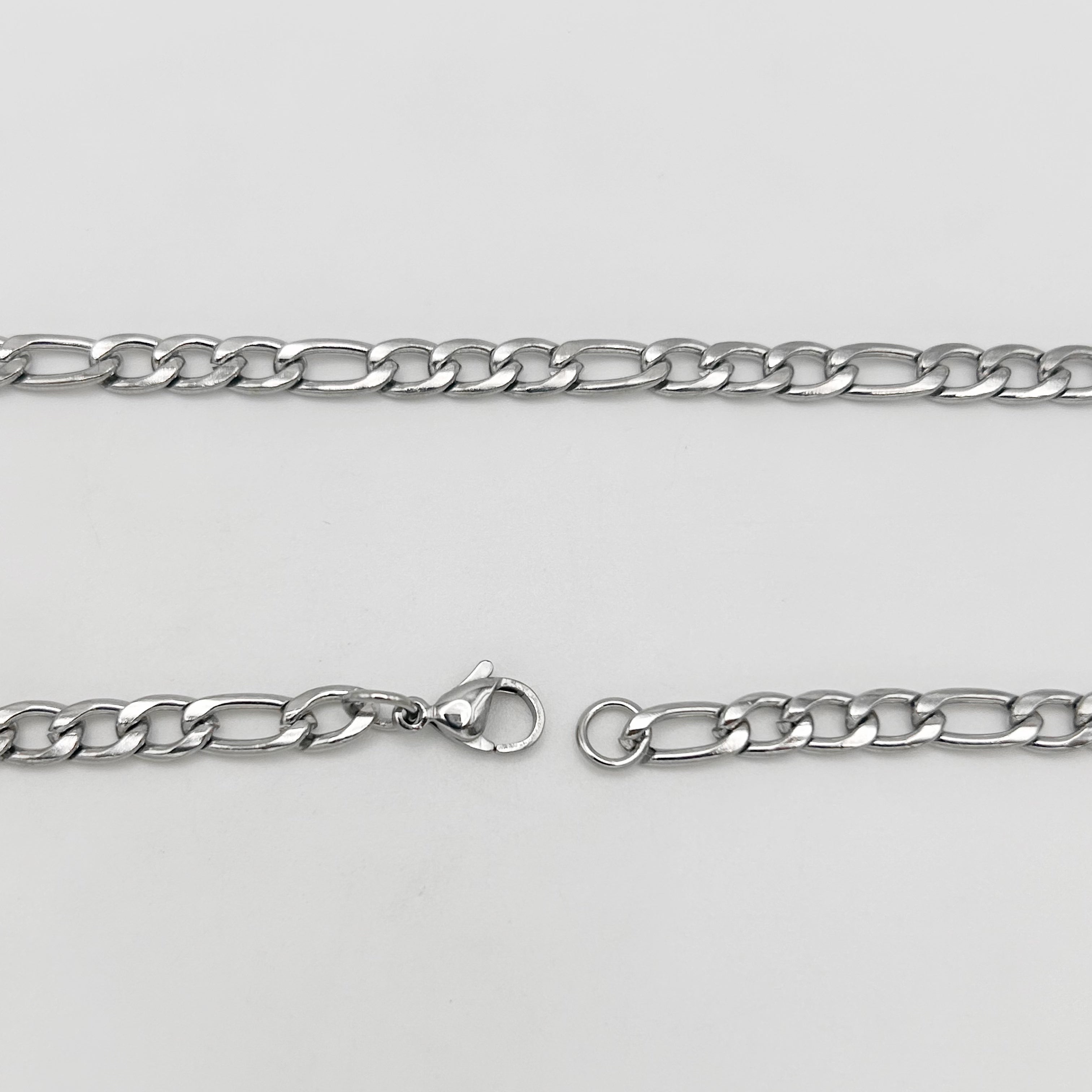 CHS-102 Figaro Chain - Stainless Steel - Silver
