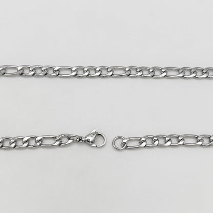 CHS-102 Figaro Chain - Stainless Steel - Silver