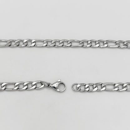 CHS-102 Figaro Chain - Stainless Steel - Silver