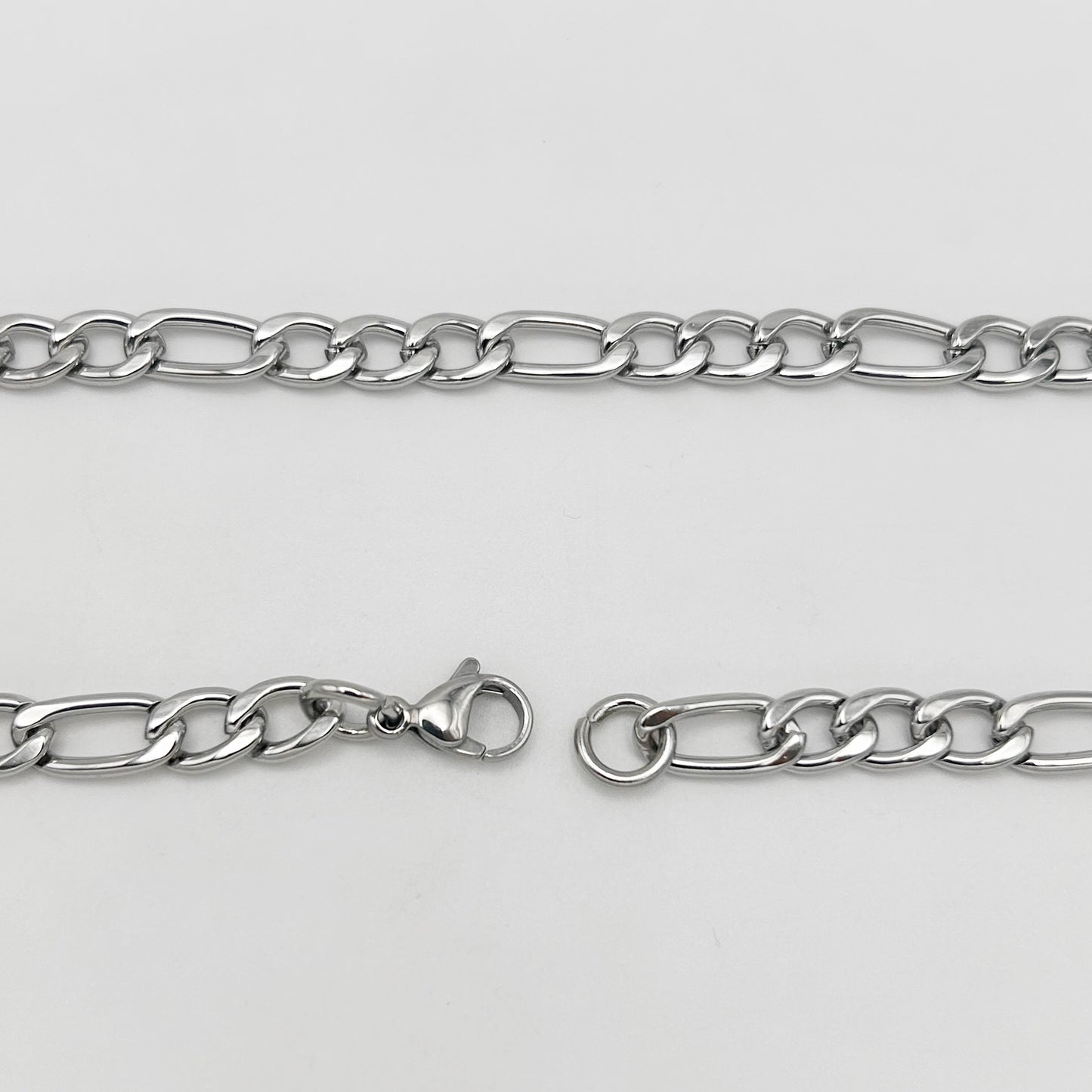 CHS-102 Figaro Chain - Stainless Steel - Silver