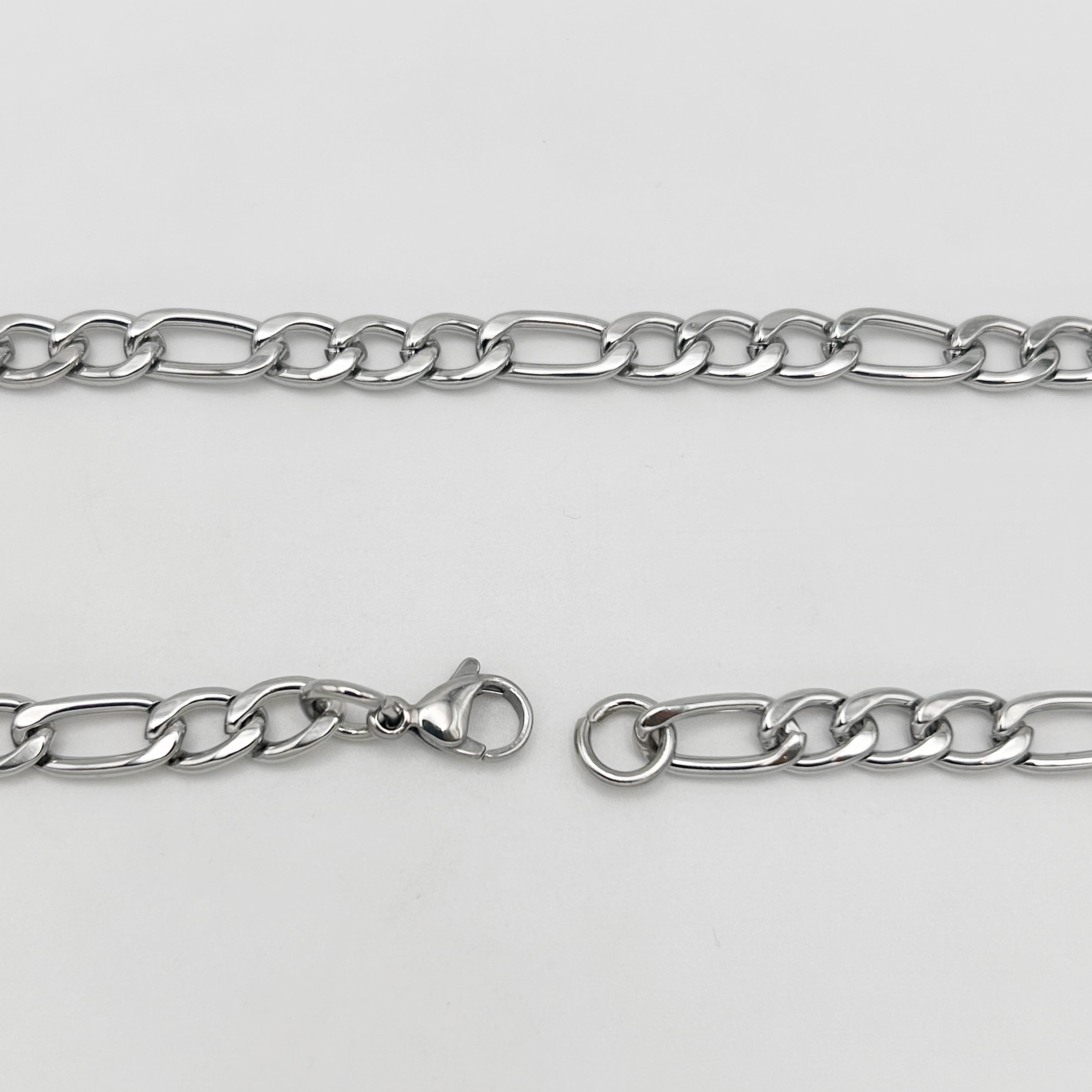 CHS-102 Figaro Chain - Stainless Steel - Silver