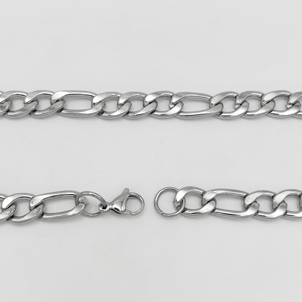 CHS-102 Figaro Chain - Stainless Steel - Silver