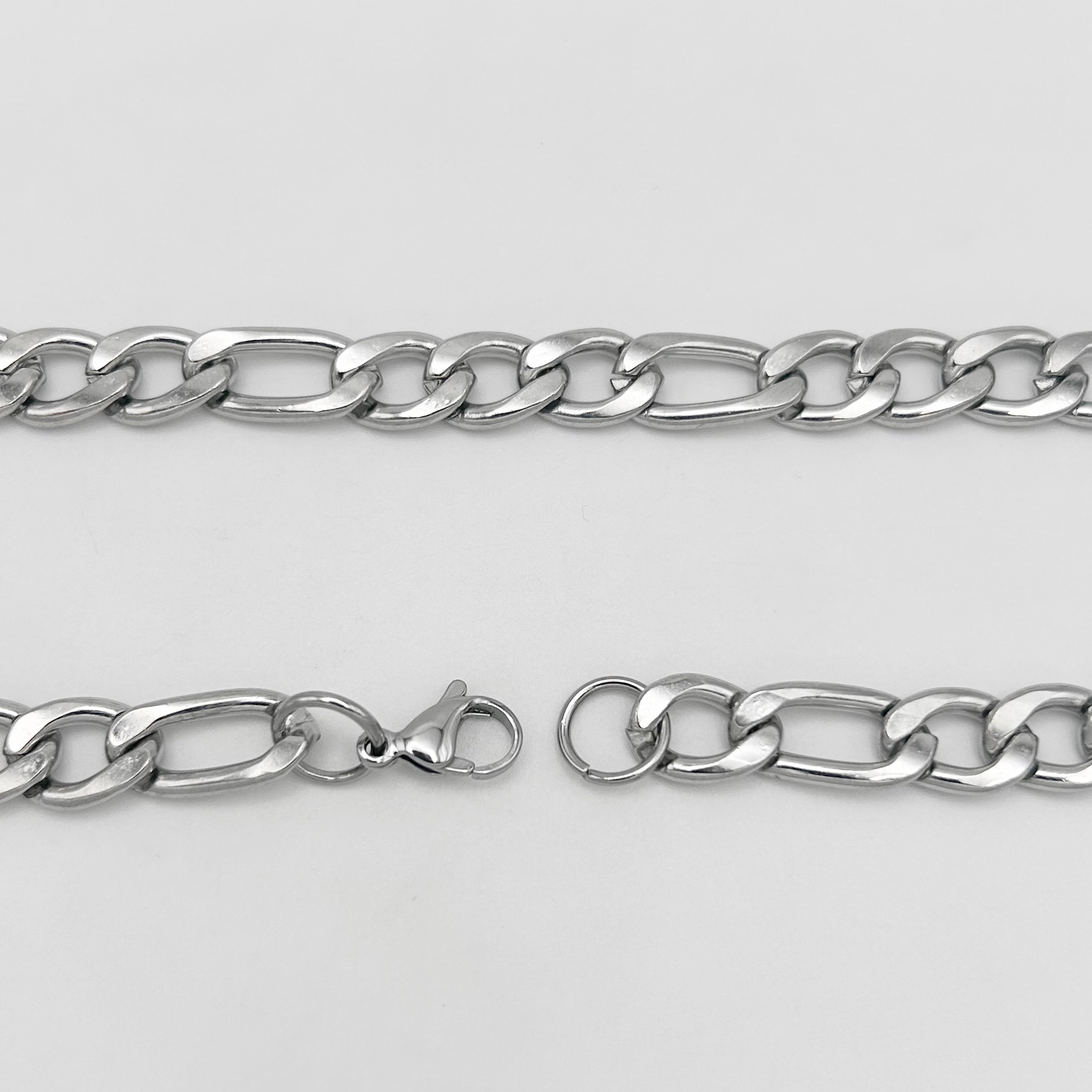 CHS-102 Figaro Chain - Stainless Steel - Silver