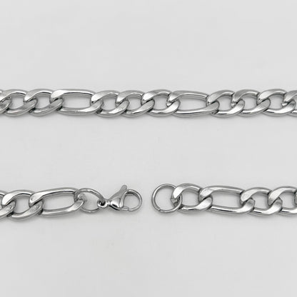 CHS-102 Figaro Chain - Stainless Steel - Silver