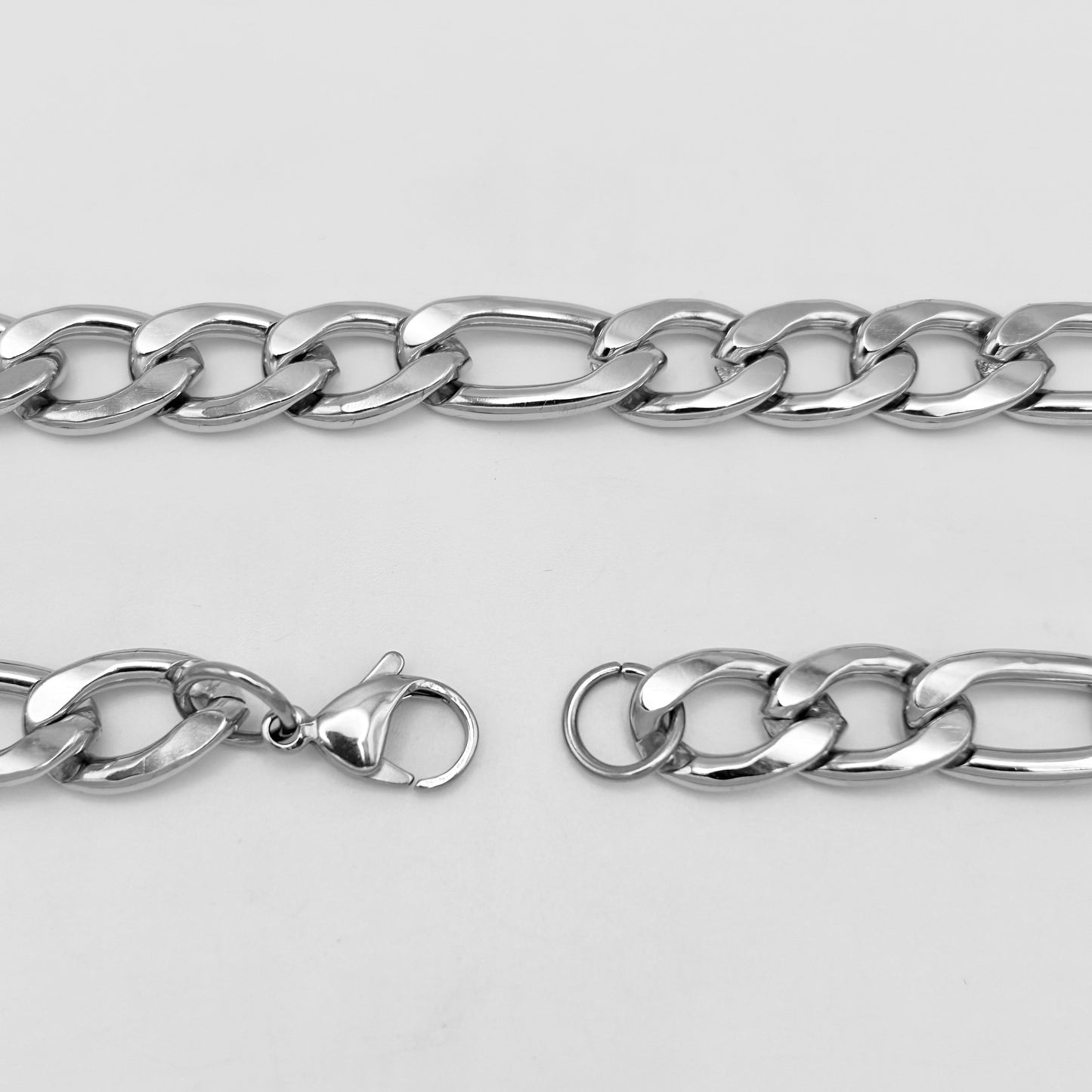 CHS-102 Figaro Chain - Stainless Steel - Silver