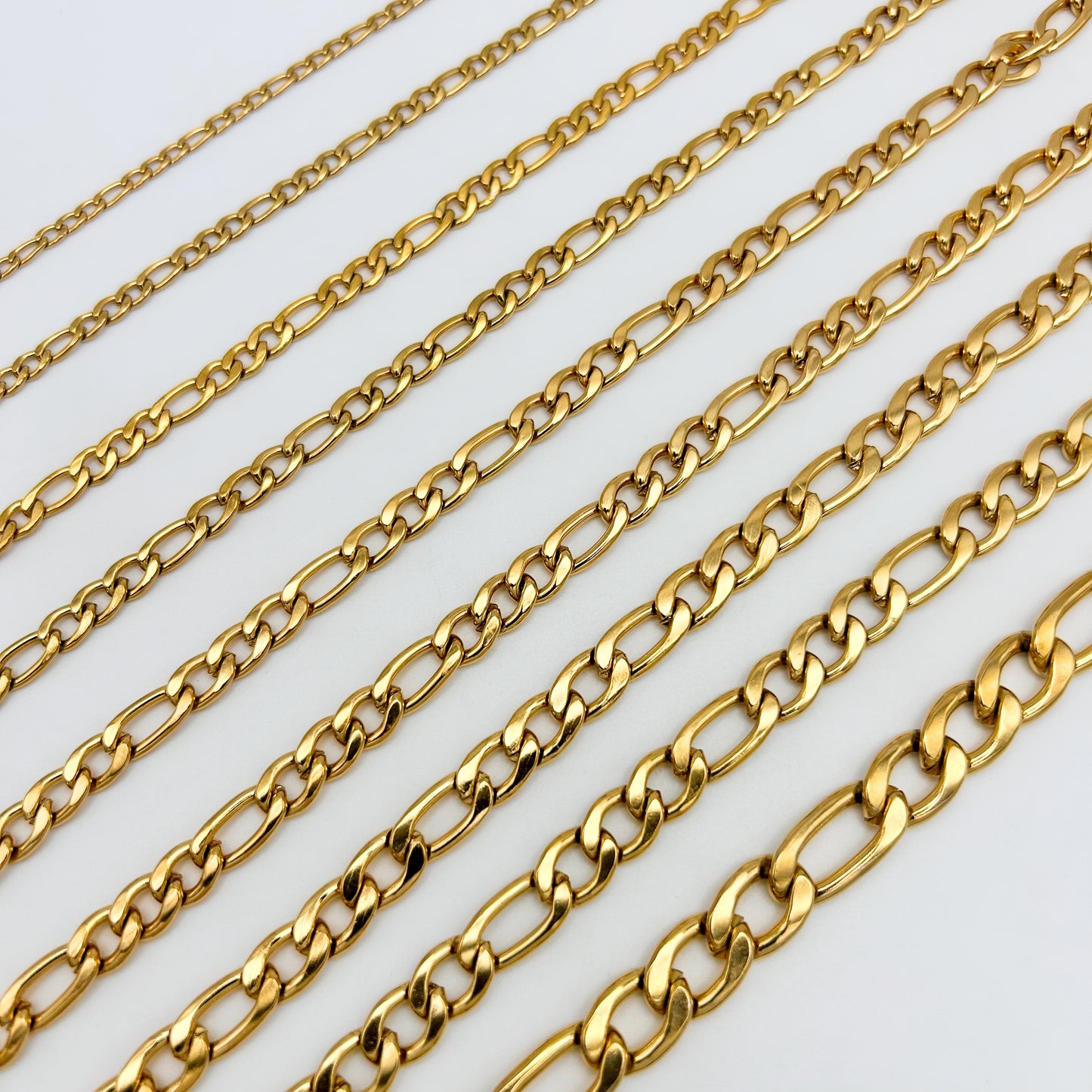 CHS-102 Figaro Chain - Stainless Steel - Gold