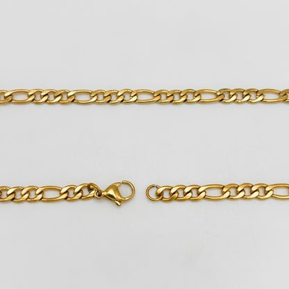 CHS-102 Figaro Chain - Stainless Steel - Gold