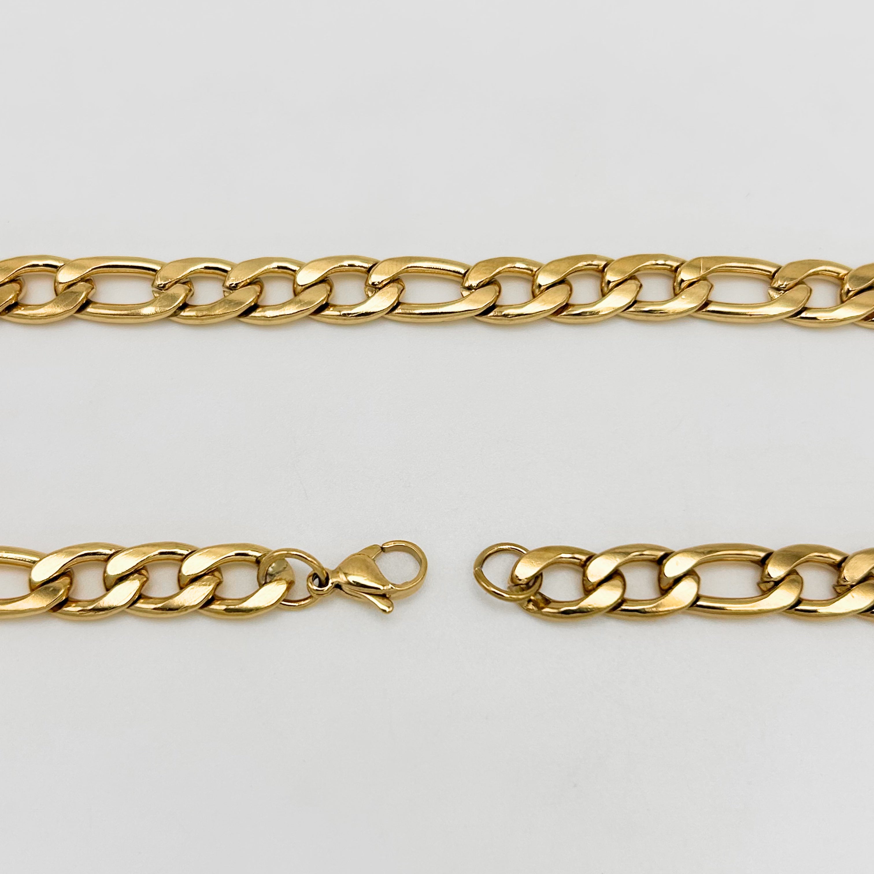 CHS-102 Figaro Chain - Stainless Steel - Gold