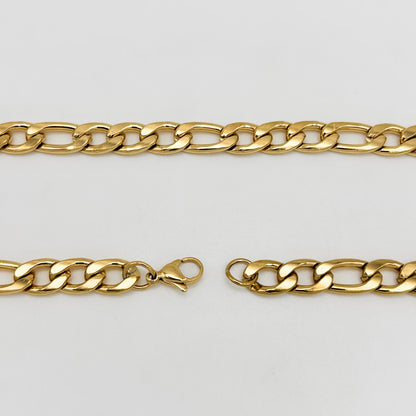 CHS-102 Figaro Chain - Stainless Steel - Gold