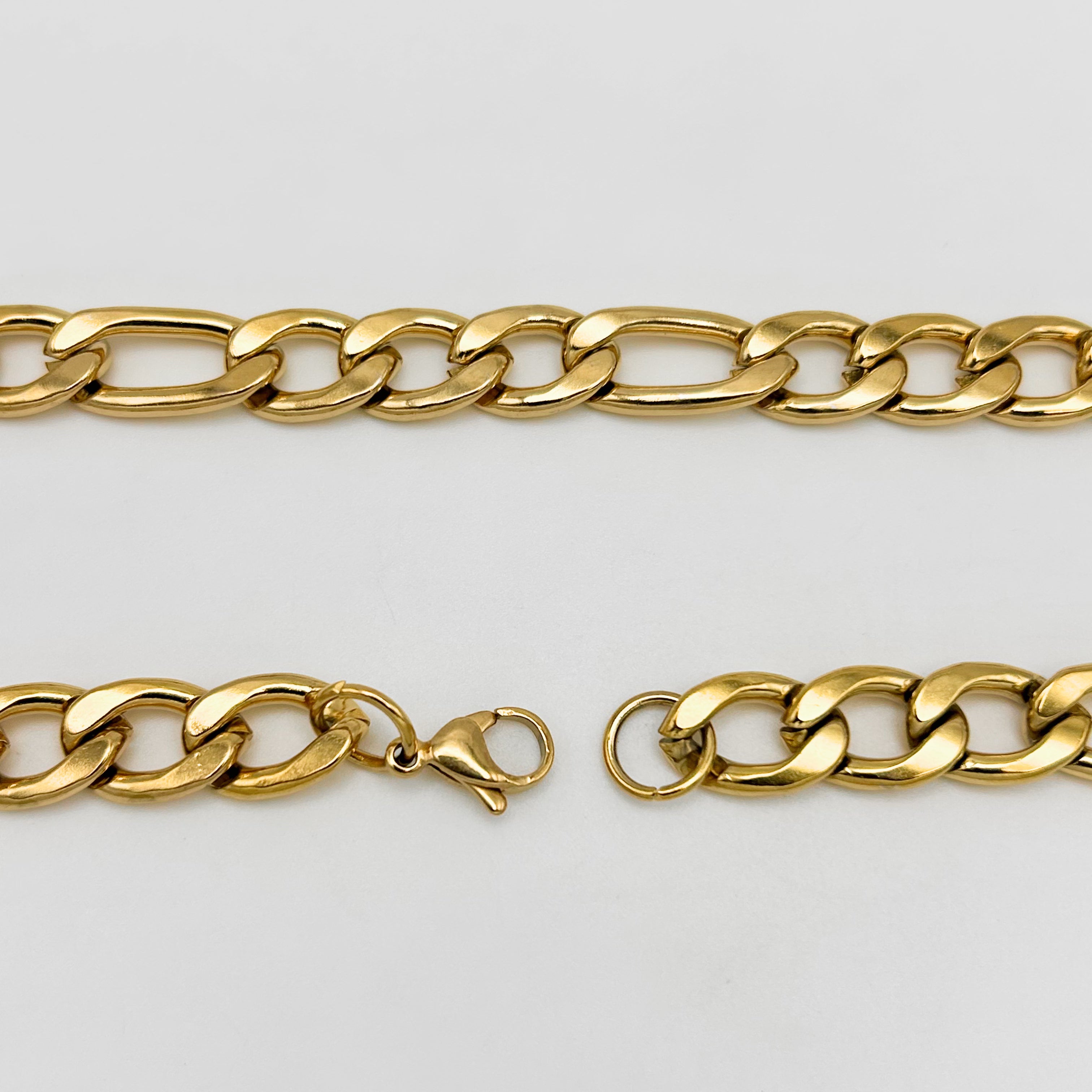 CHS-102 Figaro Chain - Stainless Steel - Gold