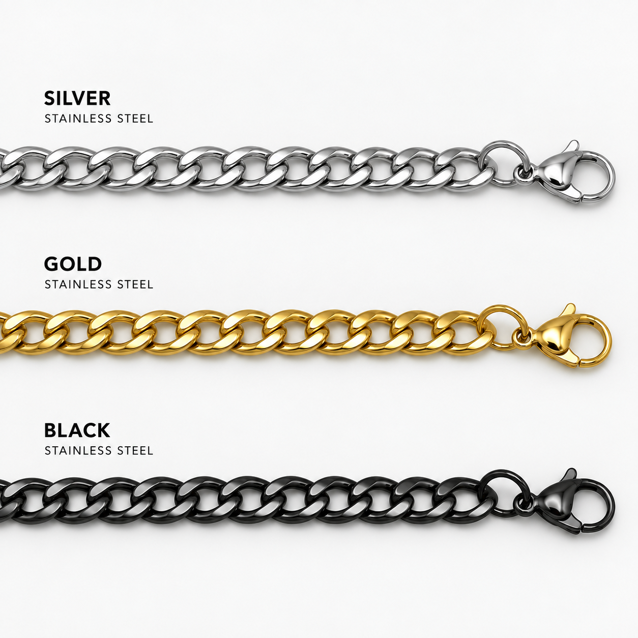 CHS-103 Curb Link Chain - Stainless Steel