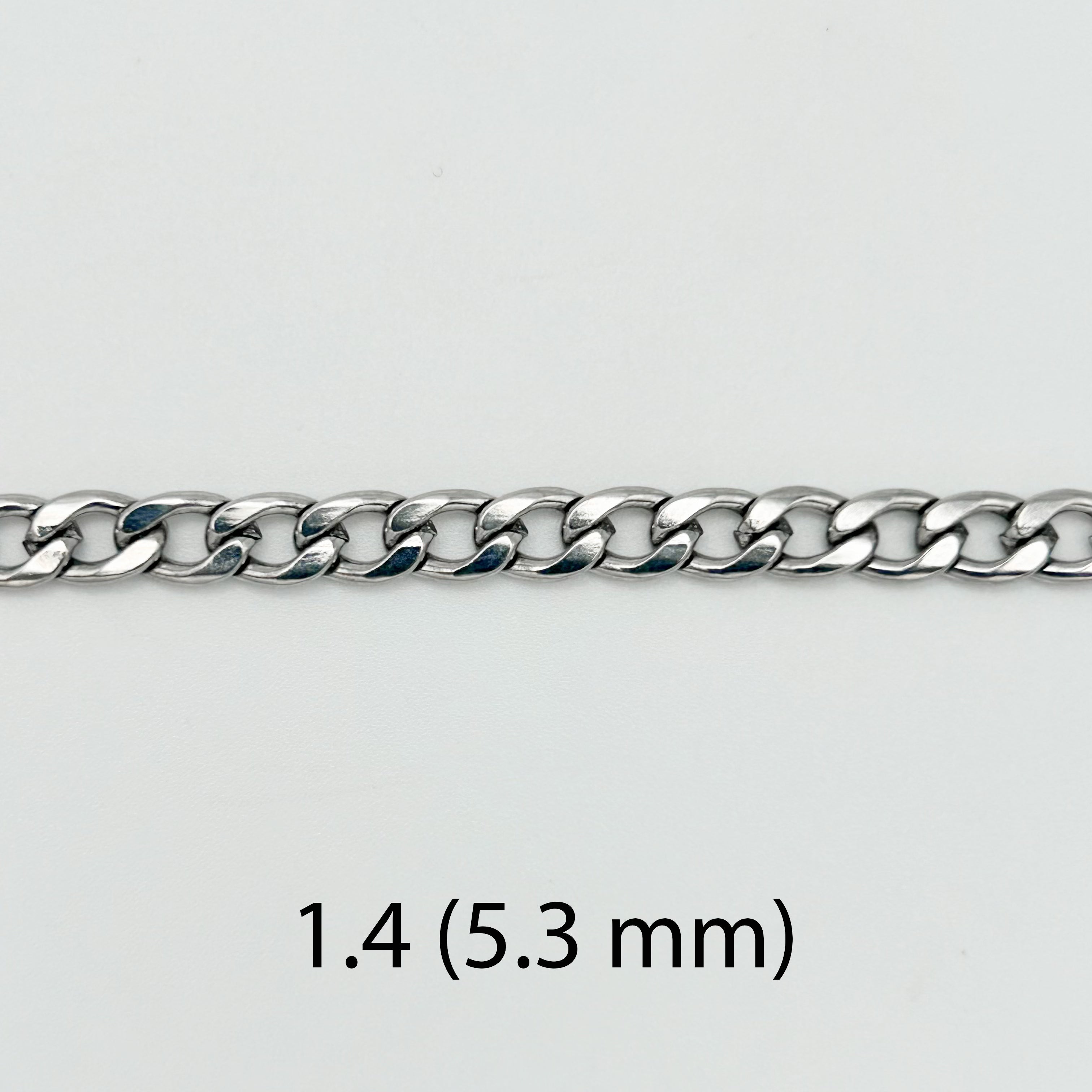 CHS-103 Curb Link Chain - Stainless Steel - Silver