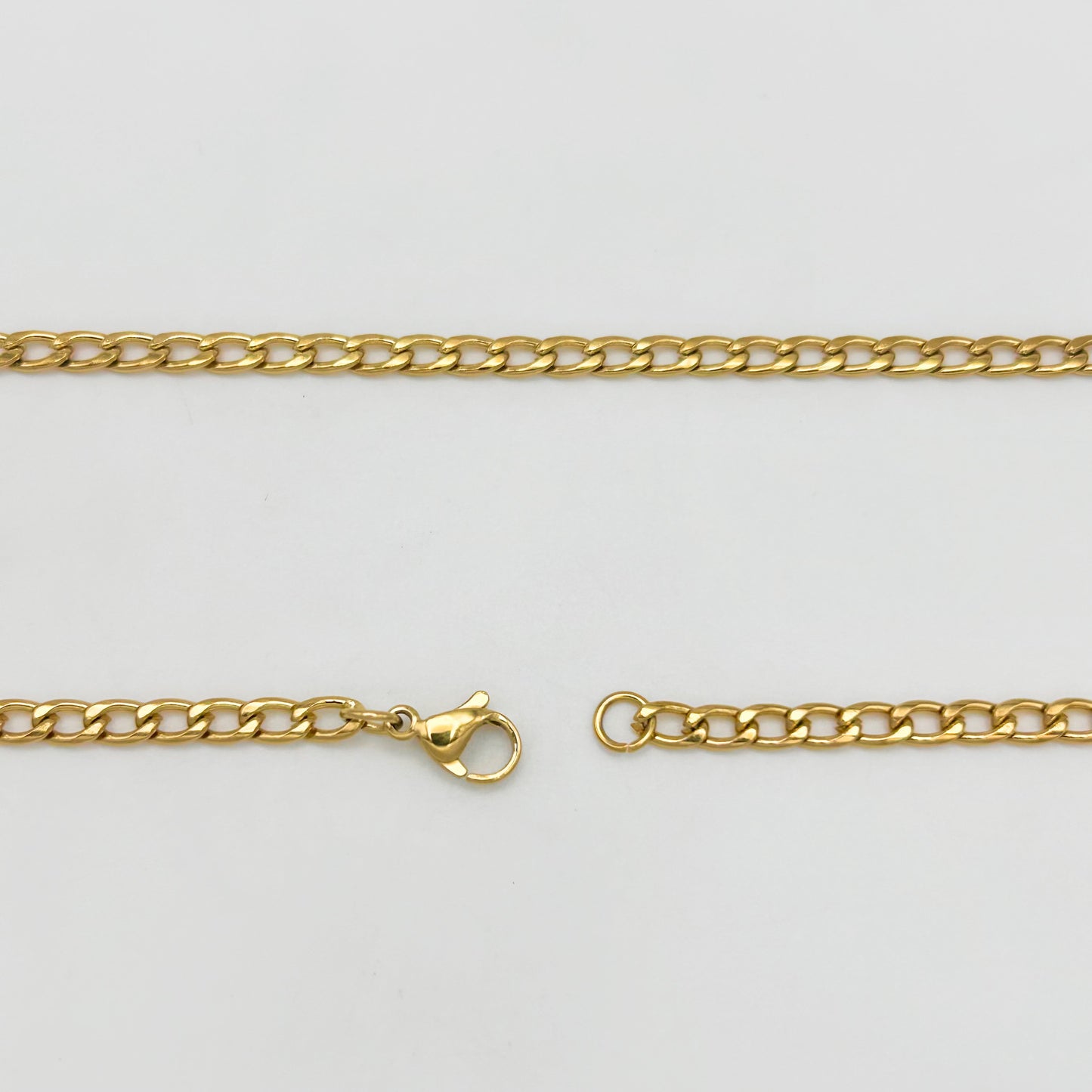 CHS-103 Curb Link Chain - Stainless Steel - Gold