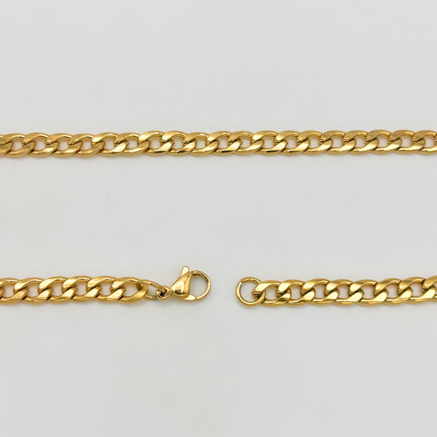 CHS-103 Curb Link Chain - Stainless Steel - Gold