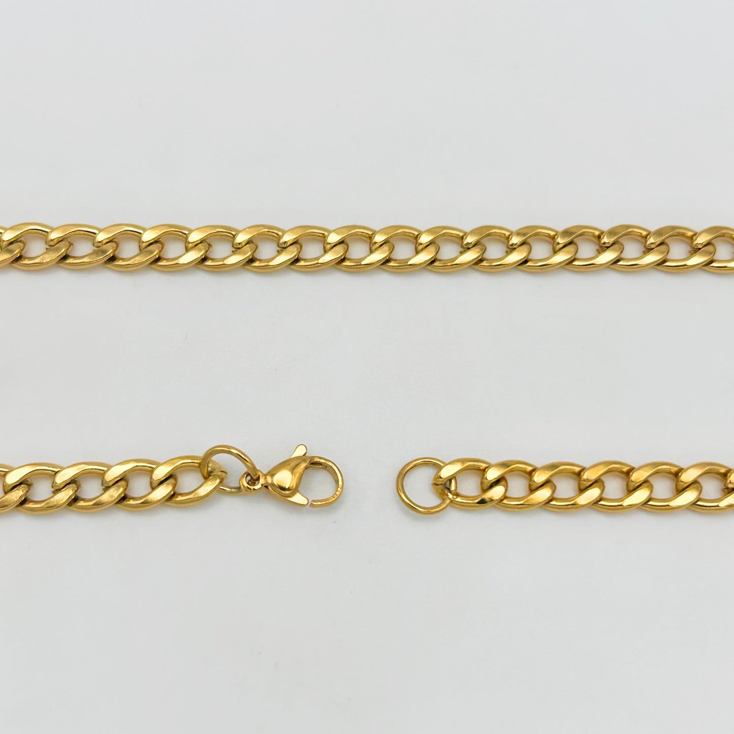 CHS-103 Curb Link Chain - Stainless Steel - Gold