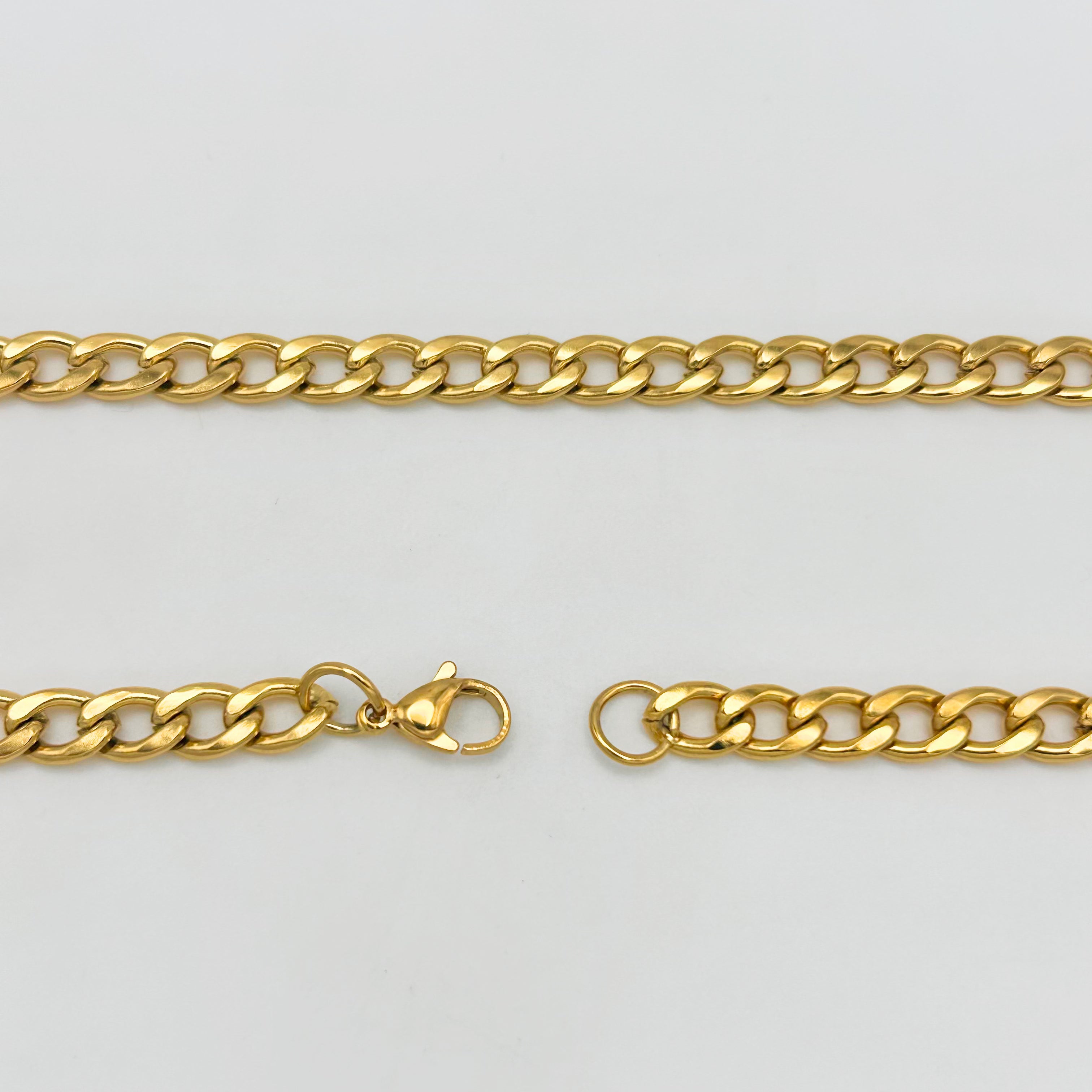 CHS-103 Curb Link Chain - Stainless Steel - Gold