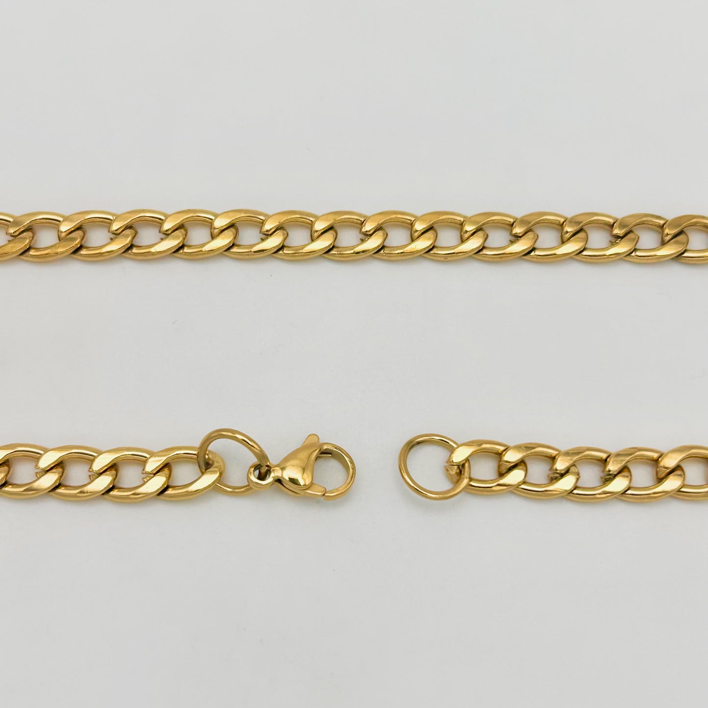 CHS-103 Curb Link Chain - Stainless Steel - Gold