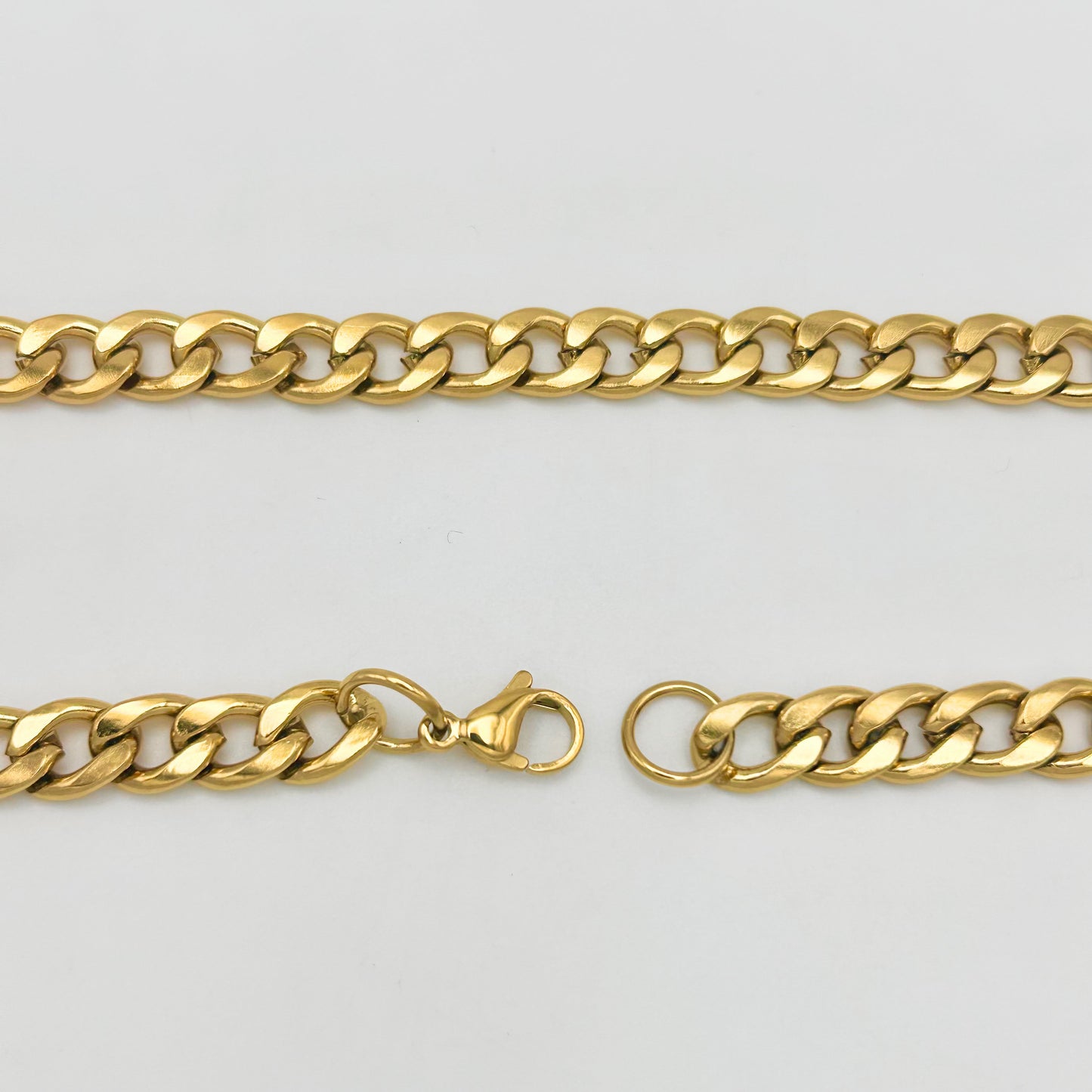 CHS-103 Curb Link Chain - Stainless Steel - Gold