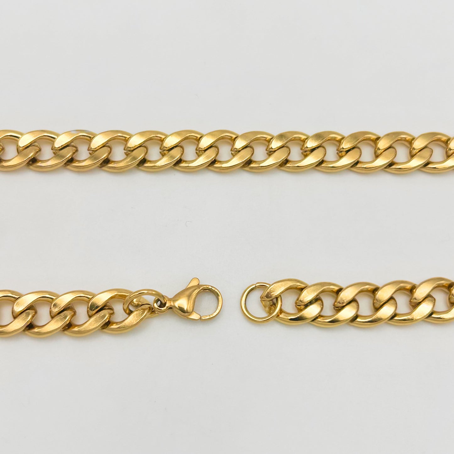 CHS-103 Curb Link Chain - Stainless Steel - Gold