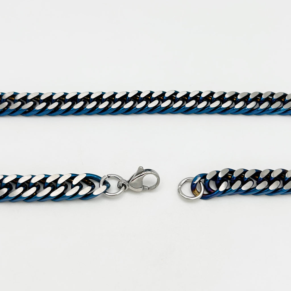 CHS-104 Solid Cuban Chain - Stainless Steel - Silver