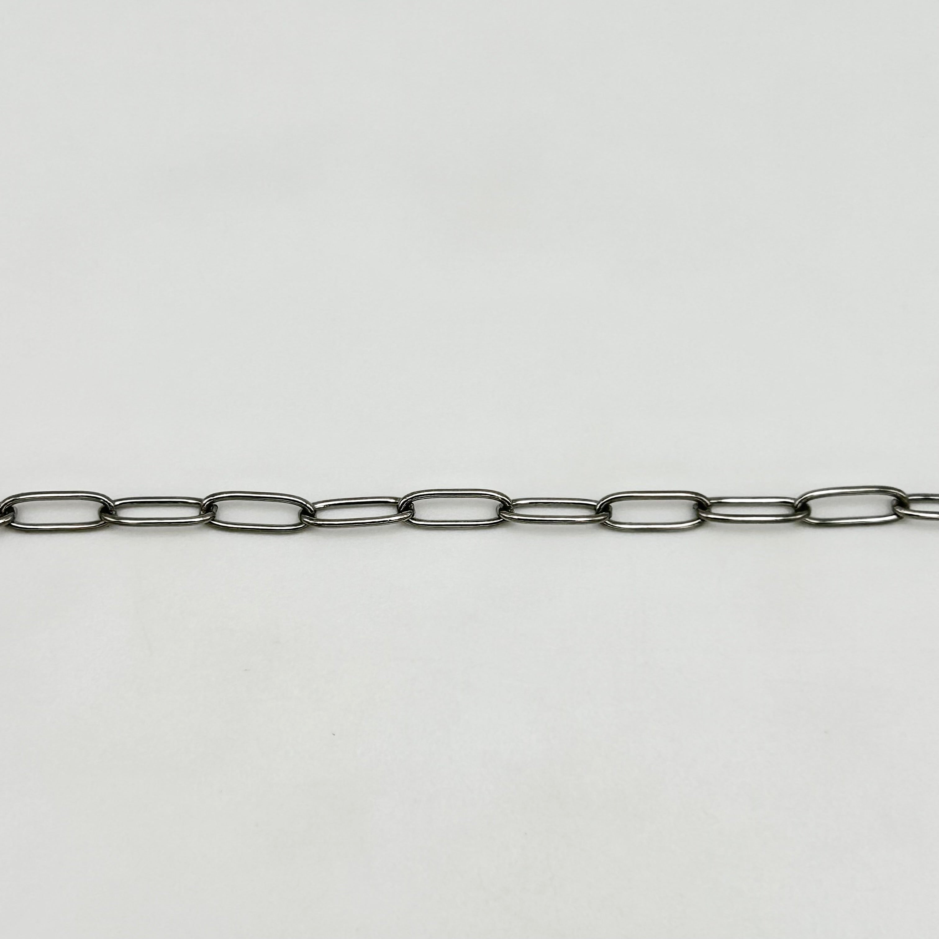 CHS-109 Round Paperclip Chain - Stainless Steel
