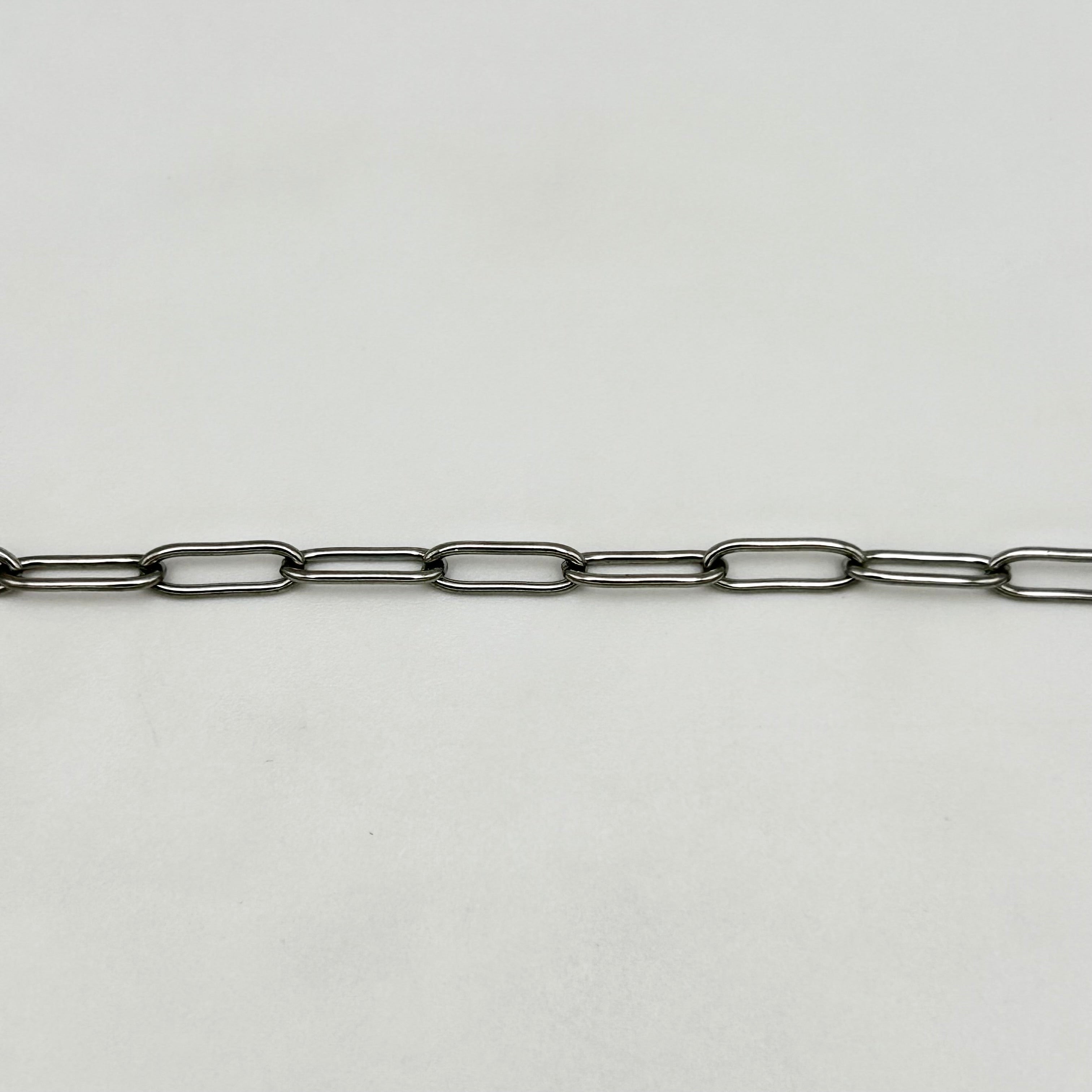 CHS-109 Round Paperclip Chain - Stainless Steel