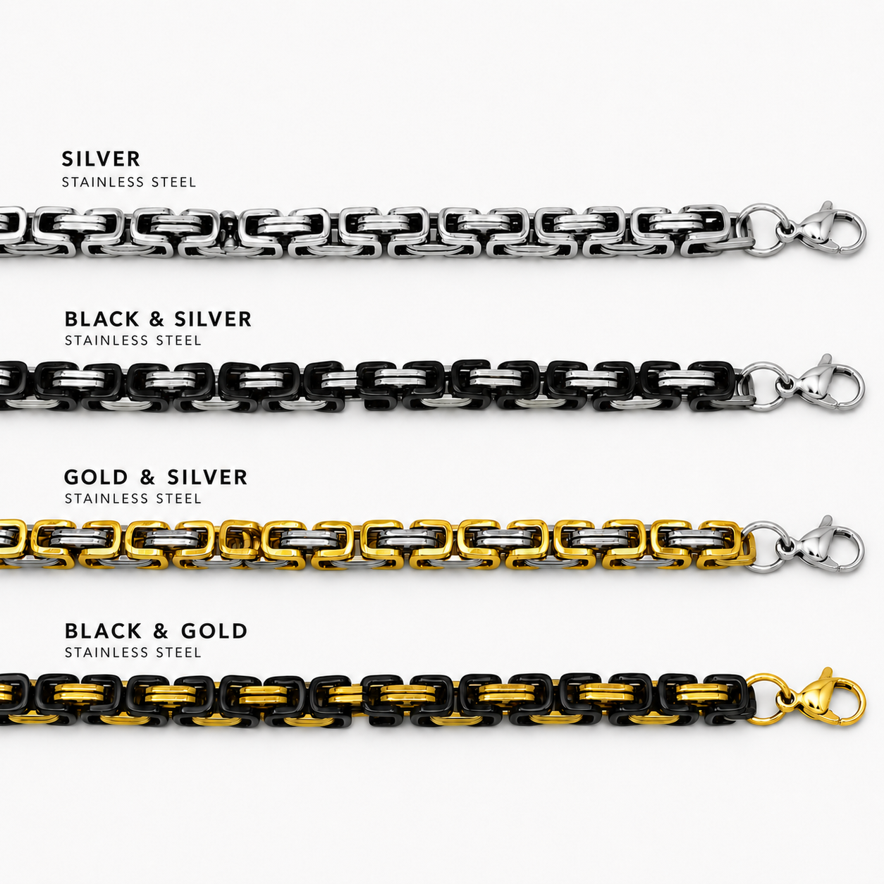 CHS-112 Byzantine Chain - Stainless Steel