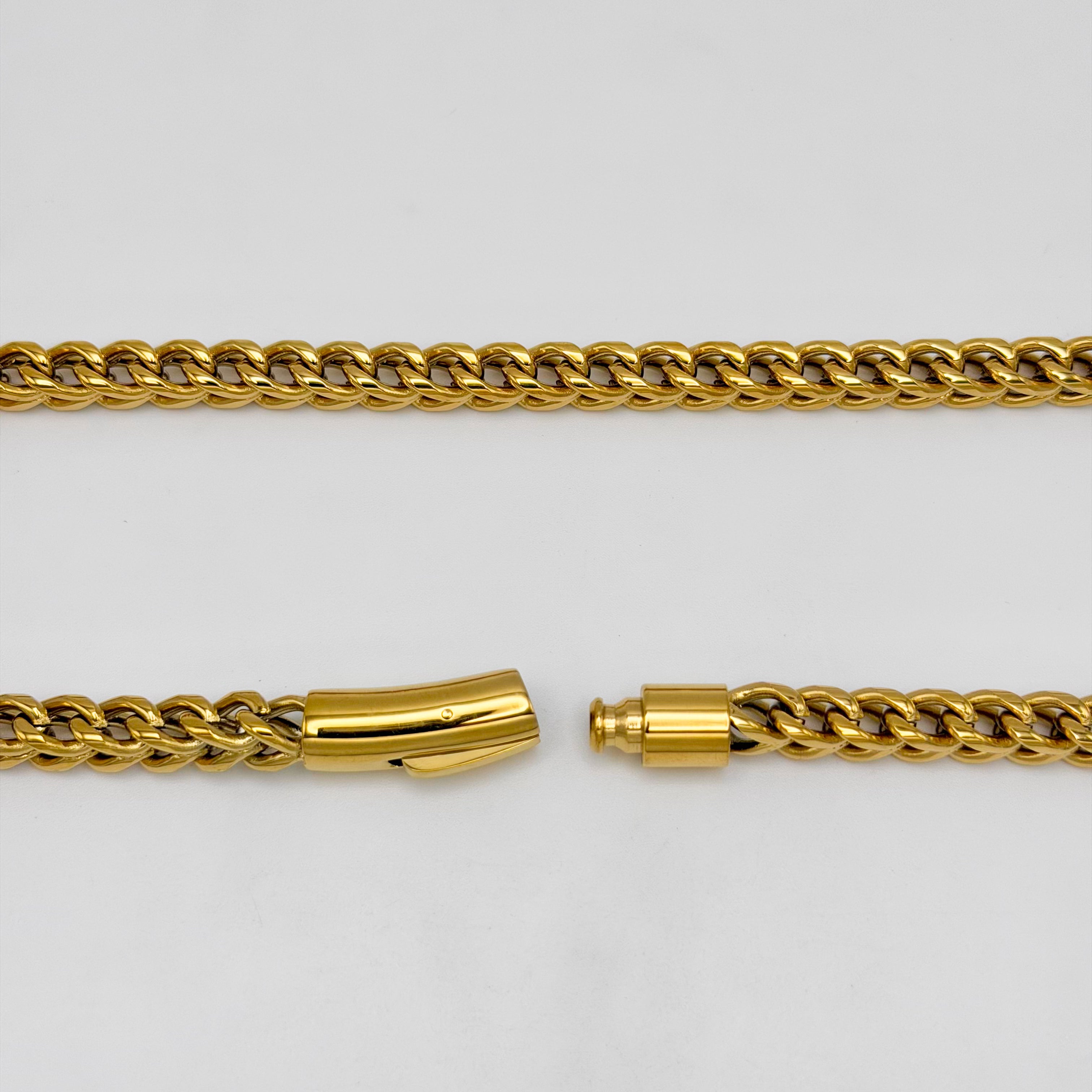 CHS-116 Hollow Franco Chain - Stainless Steel