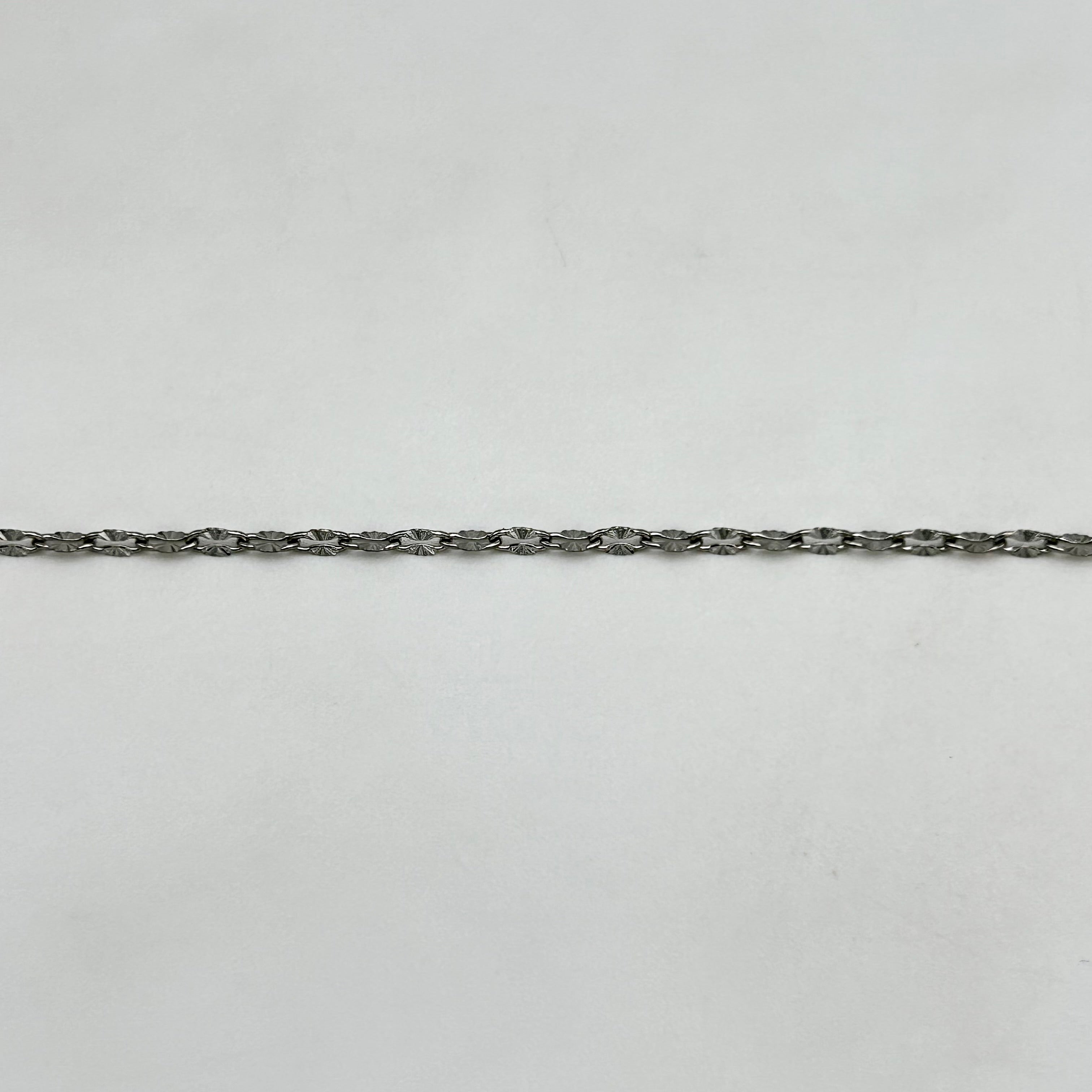 CHS-122 Crimped Lip Chain - Stainless Steel