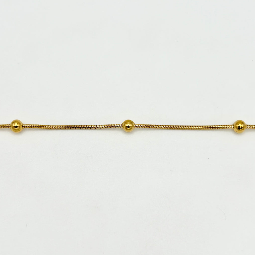 CHS-125 Snake Chain With Ball - Stainless Steel