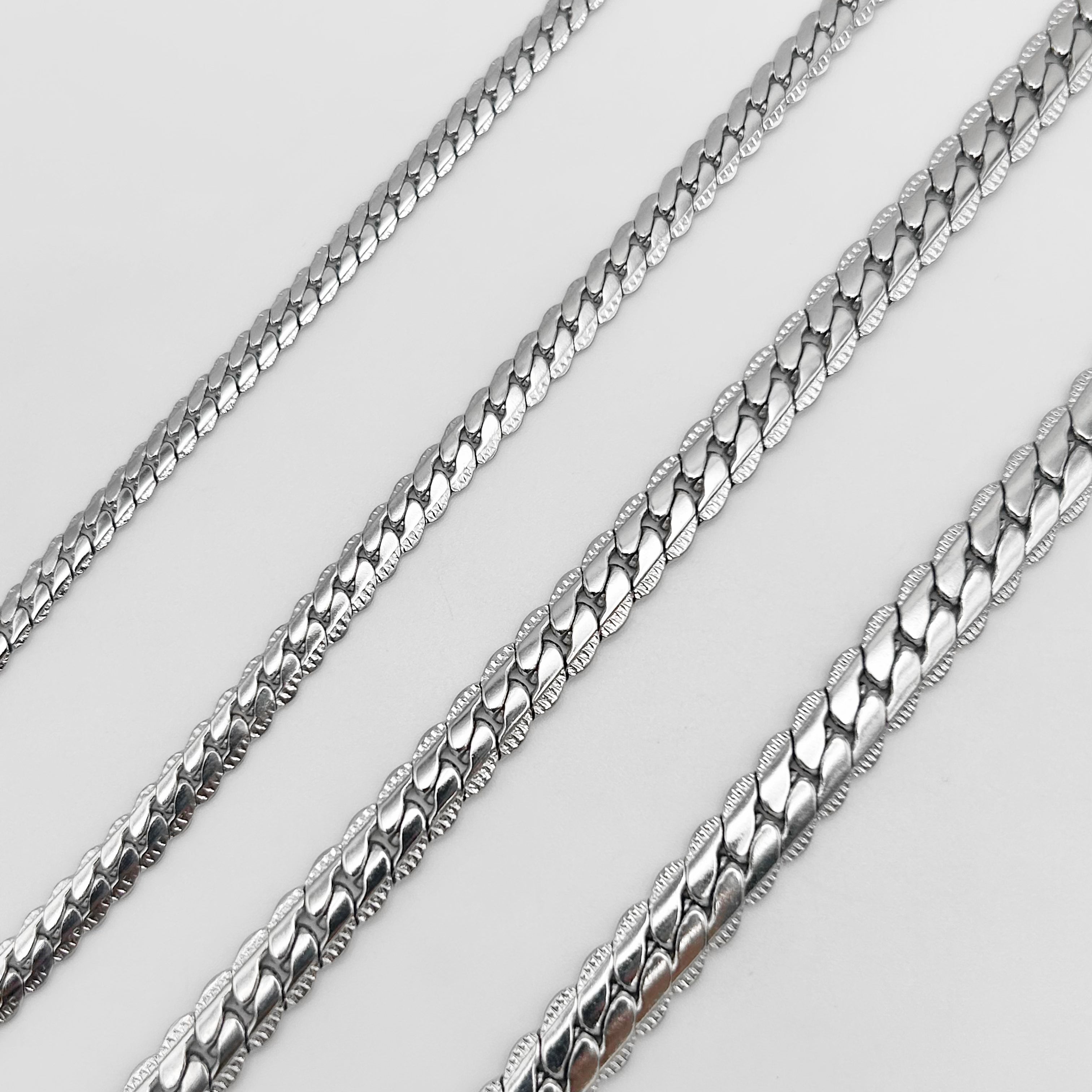 CHS-134 Snake Curb Chain - Stainless Steel