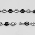 CHS-136 Enamel Oval Link Chain - Stainless Steel