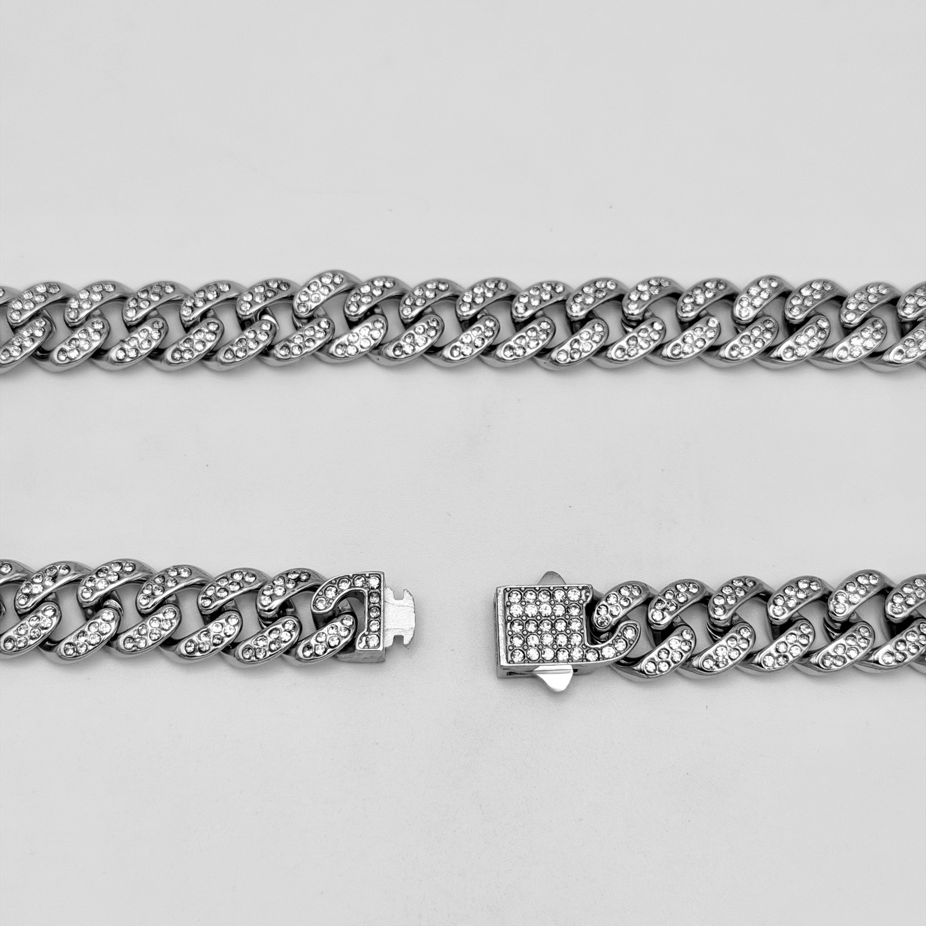 CHS-138 Zirconia Cuban Chain - Stainless Steel