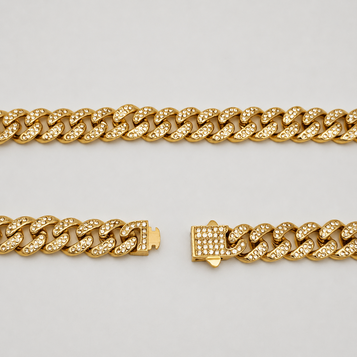 CHS-138 Zirconia Cuban Chain - Stainless Steel