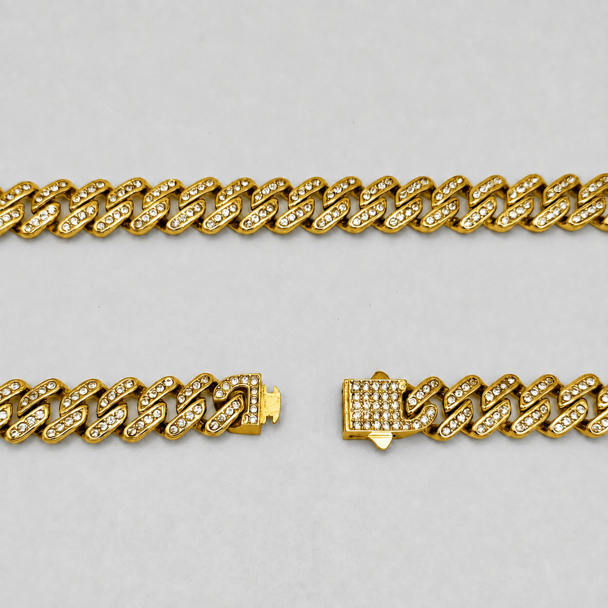 CHS-138 Zirconia Cuban Chain - Stainless Steel
