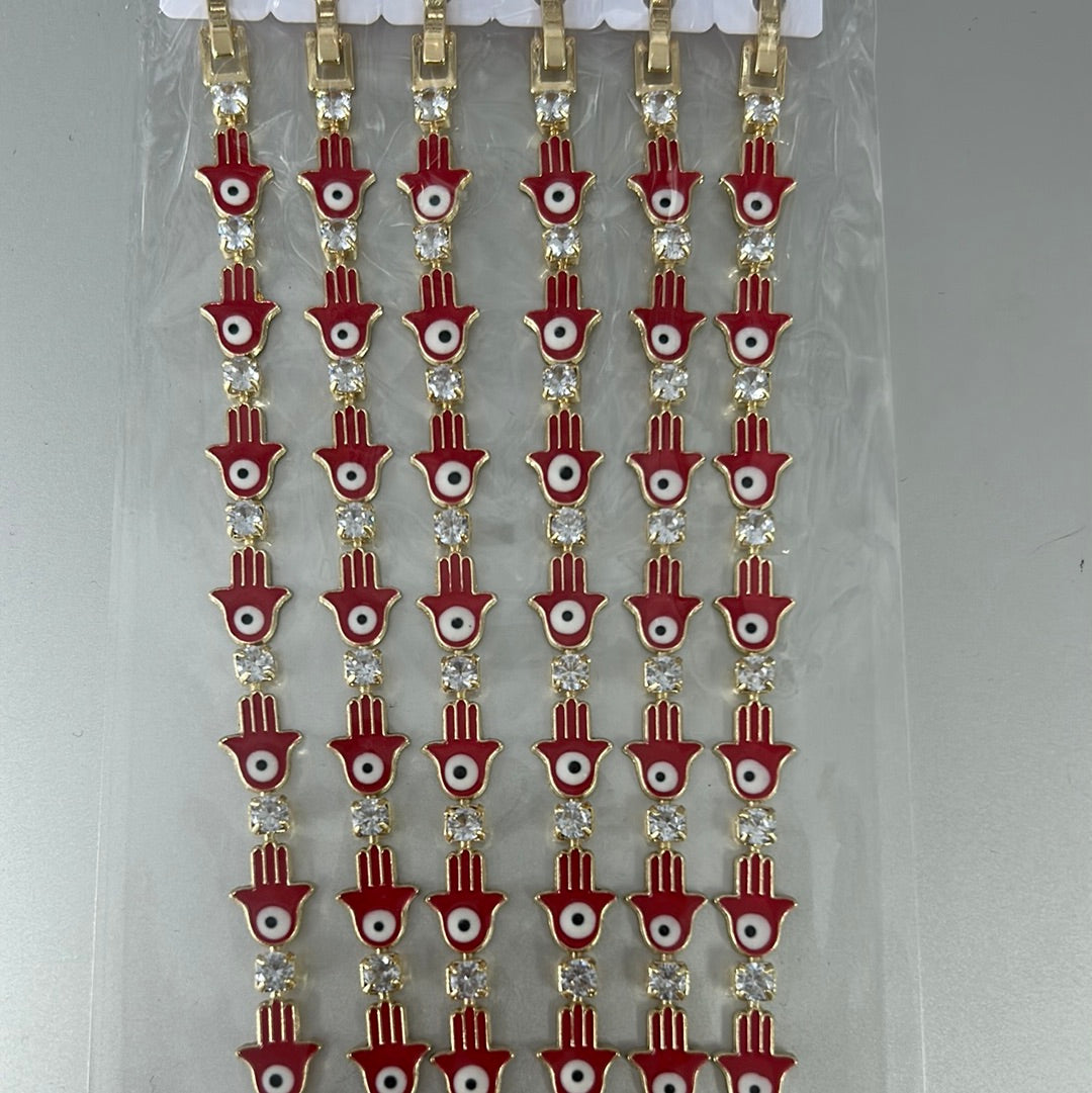 Evil Eyes Bracelet - Gold Plated