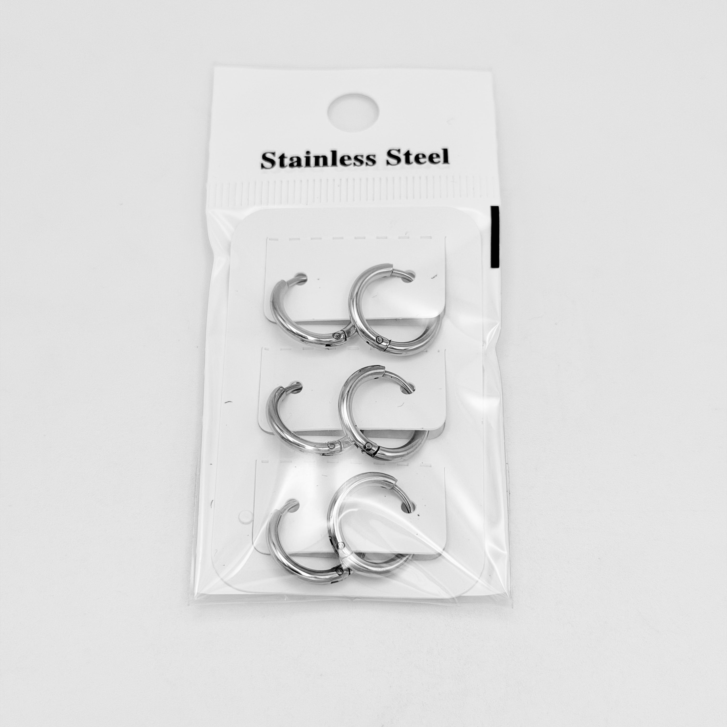 Huggie Earrings - Stainless Steel - HES-1002