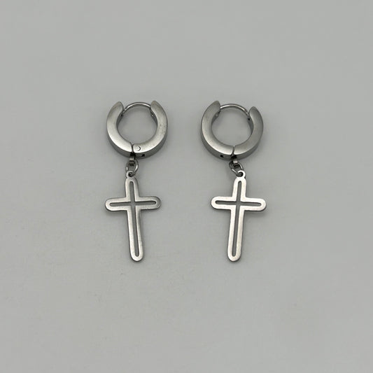 Huggie Earrings - Stainless Steel - HES-1038