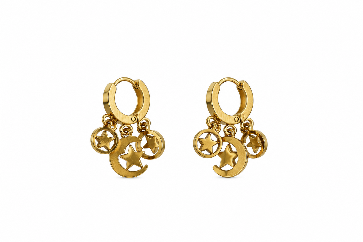 Huggie Earrings - Stainless Steel - HES-1042
