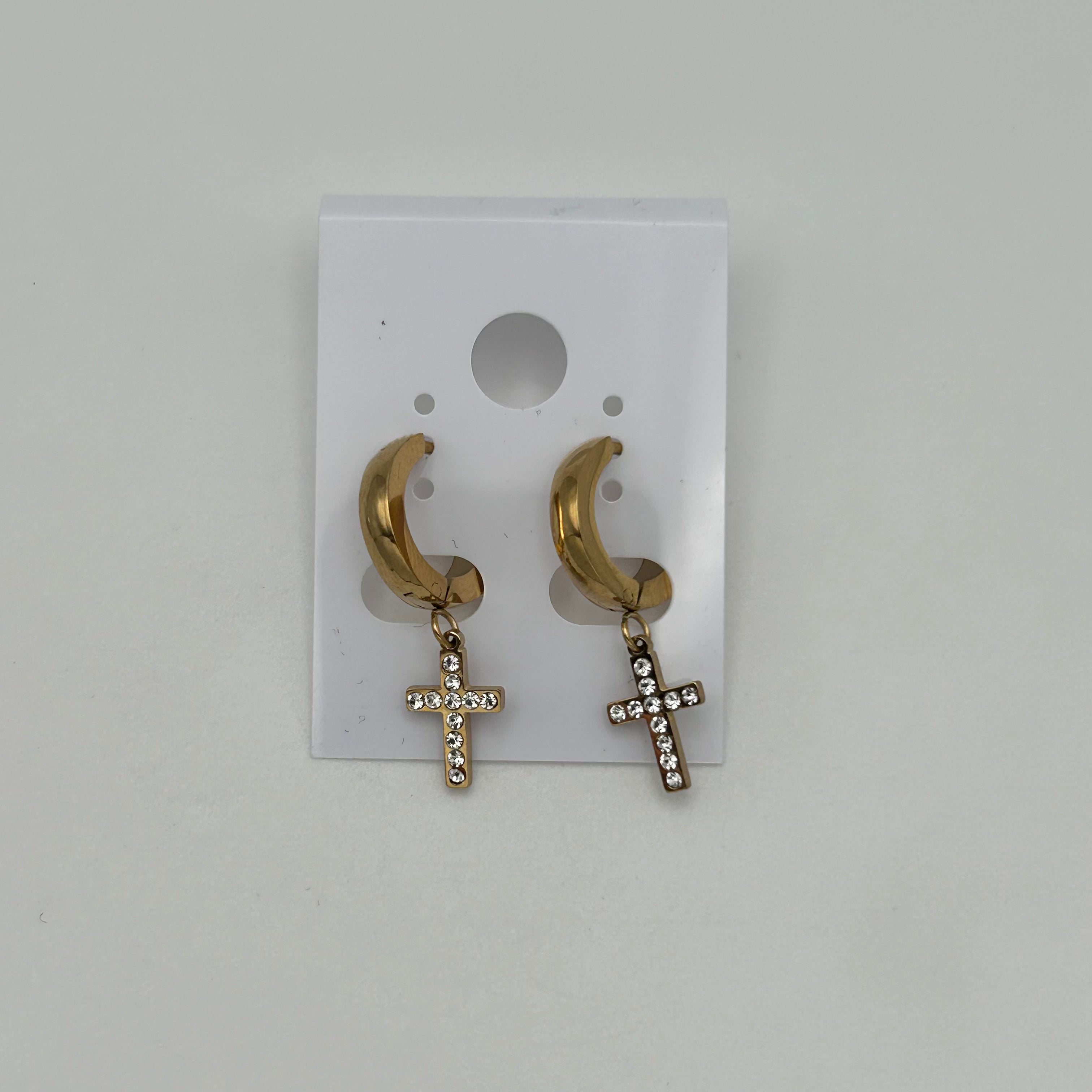 Huggie Earrings - Stainless Steel - HES-1057