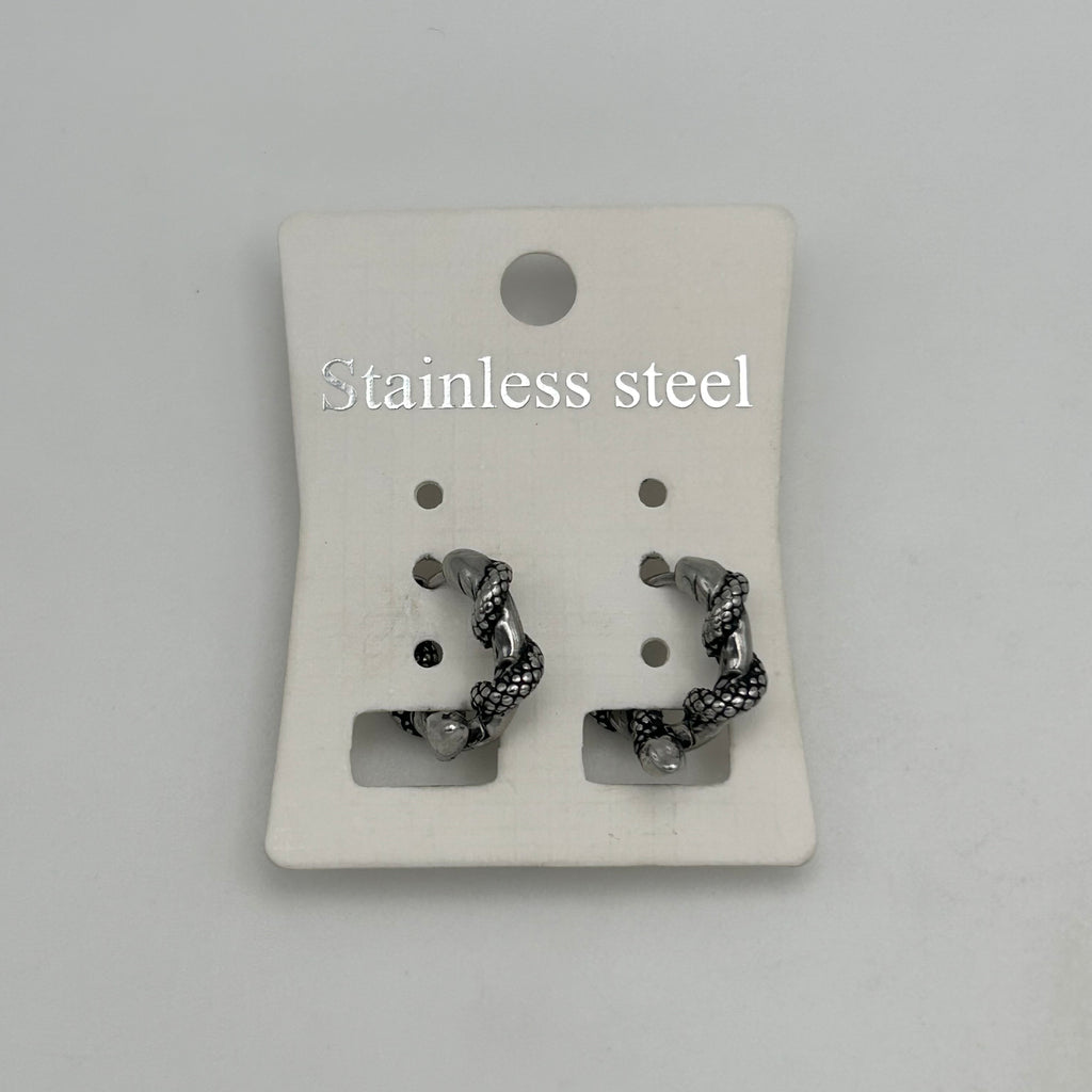 Huggie Earrings - Stainless Steel - HES-1073