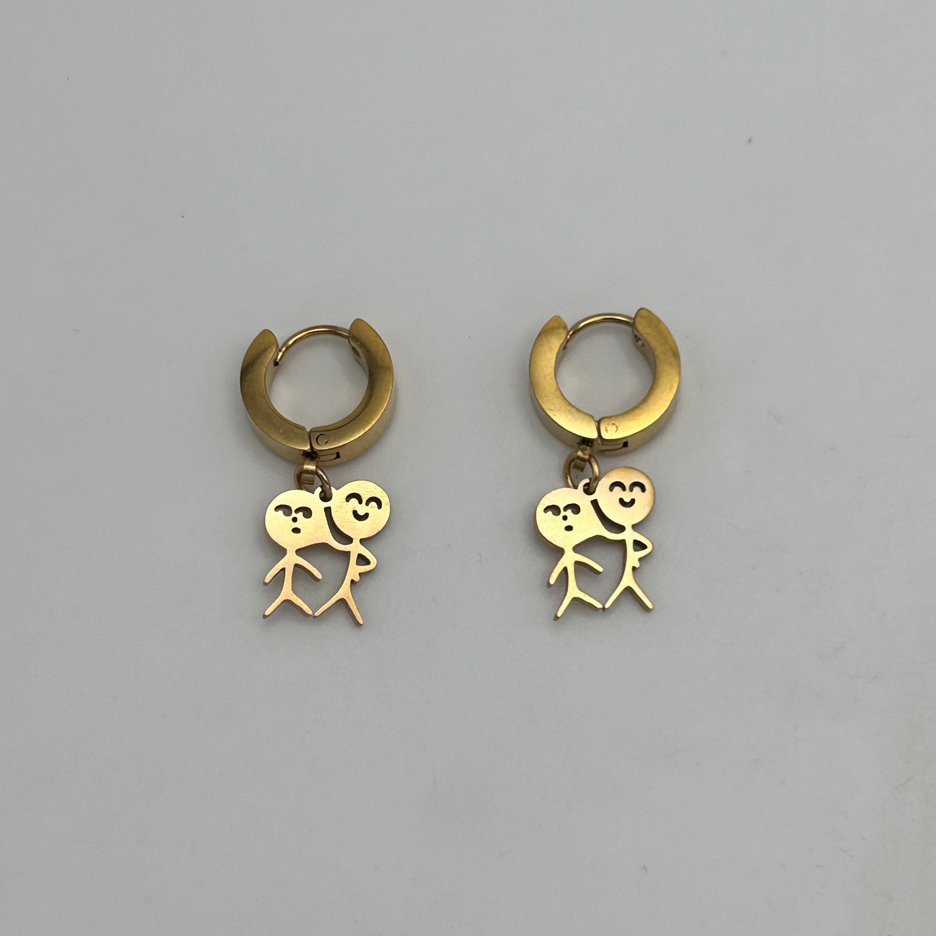 Huggie Earrings - Stainless Steel - HES-1088